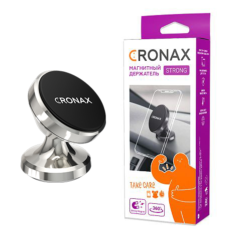 Держатель автомобильный магнитный CRONAX CR-008 на клеящейся ножке