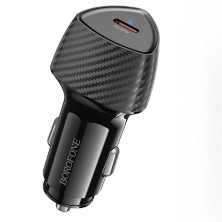 Автомобильное з/у BOROFONE BZ31B (PD30W - 1xUSB-C) адаптер QC3.0, FCP, AFC