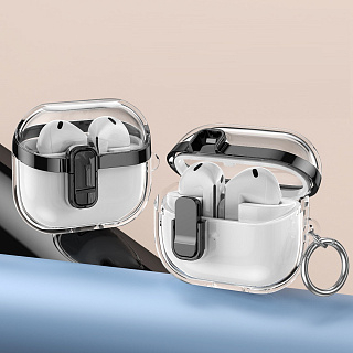 Бокс для наушников Samsung Galaxy Buds 3/3 Pro  силиконовый с замком К-24