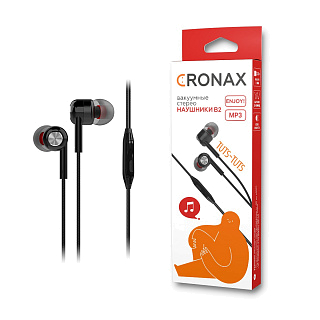 Гарнитура проводная вакуумная CRONAX Premium B2-b (для iOS/Android) комплект сменных амбушюр