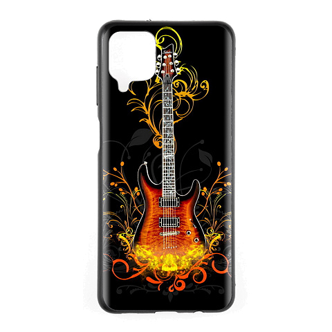 Чехол - накладка для Xiaomi Redmi 8A - TPU резиновый - Гитара