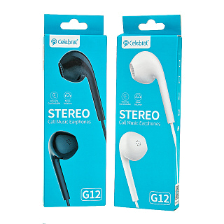 Гарнитура проводная вставная Celebrat G12 (для iOS/Android)