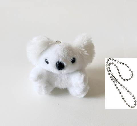 Бокс для наушников AirPods 4 плюшевый с цепочкой Коала