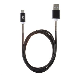 Кабель USB CRONAX CR-08m (2 А - 1 м.) резиновый с пружиной