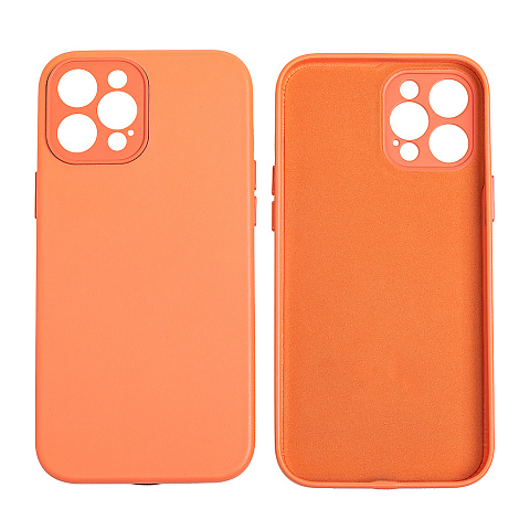 Чехол - накладка для iPhone 7/8/SE 2020 - пластиковый + экокожа однотонный Leather Case .