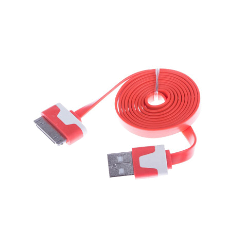 Кабель USB SR-02p (1А - 1 м.) резиновый плоский