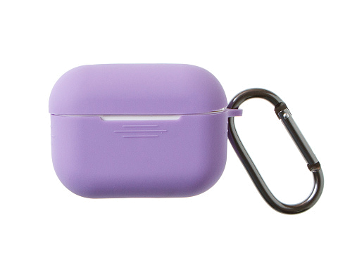 Бокс для наушников AirPods Pro силиконовый с карабином Silicone Case
