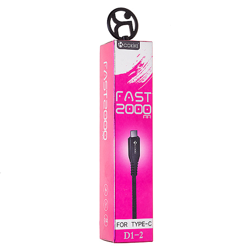 Кабель USB Cokike D1-2t (2.4А - 2 м.) текстильный