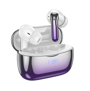 Гарнитура беспроводная Bluetooth вакуумная hoco EQ16 Shine (для iOS/Android) сенсорная с боксом, ANC+ENC