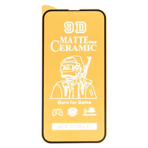 Защитное стекло Ceramics Film 9D гибкое матовое с керамическим покрытием` для iPhone 13/13 Pro/14