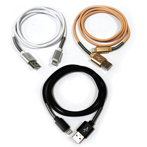 Кабель USB IRON Selection SR-02i (1А - 1 м.) резиновый с пружиной