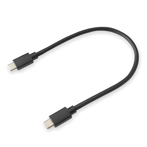 Кабель USB CRONAX C-C - 01t (PD20W-2А - 0,3 м.) резиновый круглый USB Type-C - Type-C