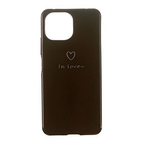 Чехол - накладка для Xiaomi Mi 11 Lite - TPU резиновый - in love