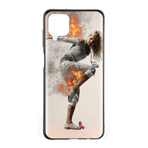 Чехол - накладка для Xiaomi Redmi Note 9T - TPU резиновый - Девушка