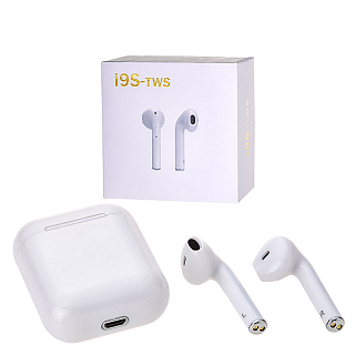 Гарнитура беспроводная Bluetooth  i9s-TWS (для iOS/Android) с боксом *
