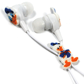 Наушники MP3 проводные детские вакуумные Donald Duck (для iOS/Android)