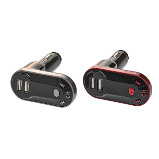FM модулятор (FM-MT-0016) слоты TF Micro SD/2USB/AUX, пульт