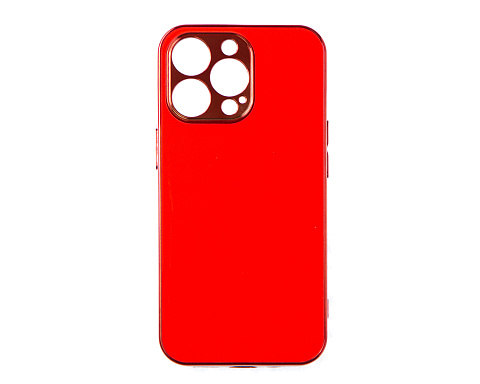 Чехол - накладка для iPhone 13 Pro - пластиковый с глянцевой поверхностью и логотипом