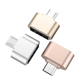 Переходник GP-81 Micro USB (M) - OTG (F) маленький