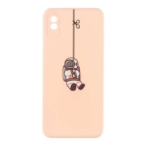 Чехол - накладка для Xiaomi Redmi 9C - TPU с защитой для камеры - Космонавт