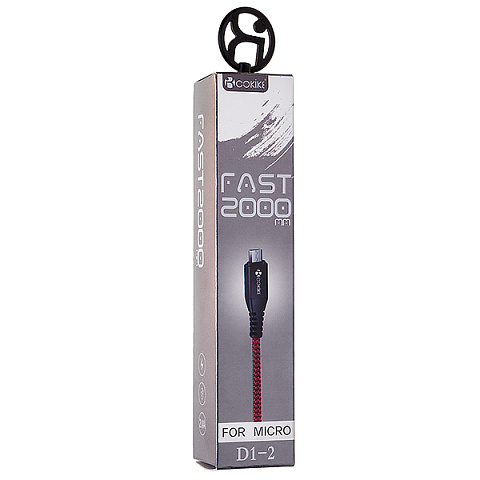 Кабель USB Cokike D1-2m (2.4А - 2 м.) текстильный