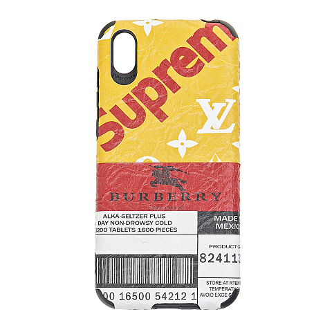 Чехол - накладка для iPhone 6/6S - TPU резиновый под кожу с рисунком - №1