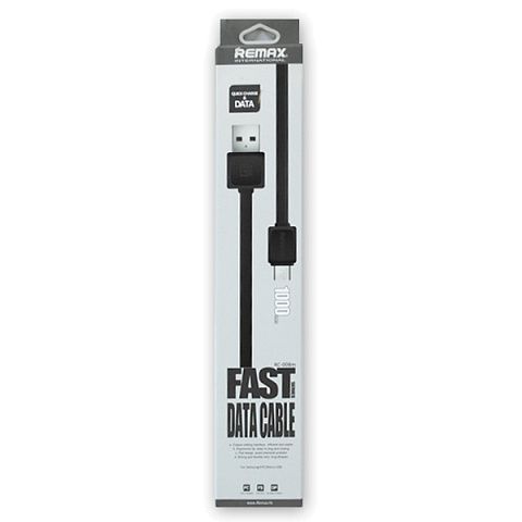 Кабель USB Remax RC-008m (1A - 1 м.) резиновый плоский