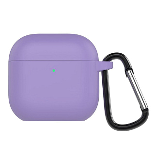 Бокс для наушников AirPods 4  Soft Touch с карабином Protective Case