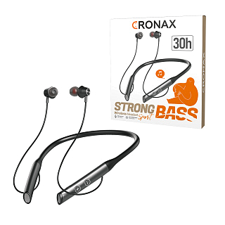 Гарнитура беспроводная Bluetooth вакуумная CRONAX CBS-1 (для iOS/Android) спортивная, магнитная. Слот для TF-карты