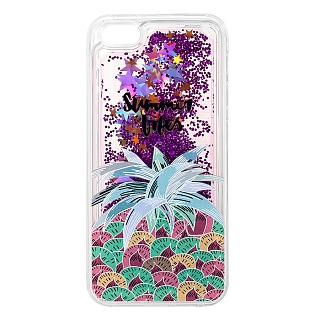 Чехол - накладка для Galaxy A6+ A605 (2018) - TPU силикон - Summer с жидкостью