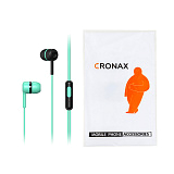 Гарнитура проводная вакуумная CRONAX Premium C2 (для iOS/Android)  L-образный разъём, комплект сменных амбушюр `