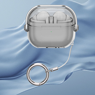 Бокс для наушников Samsung Galaxy Buds 3/3 Pro  силиконовый с кольцом А-21