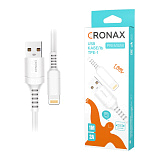 Кабель USB CRONAX Premium TPE-1i (2А - 1 м.) резиновый