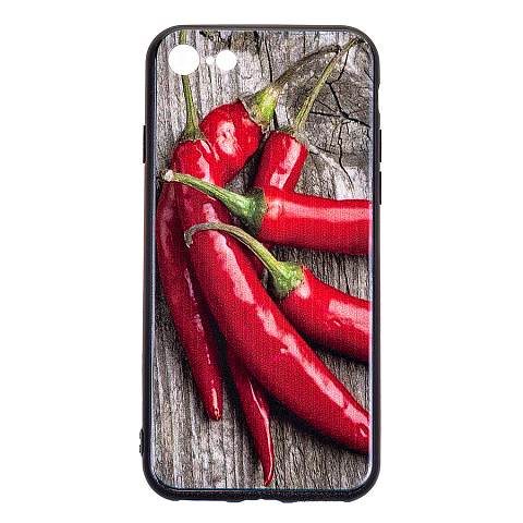 Чехол - накладка для Samsung A71 A715 (2020) - пластиковый лаковый - Перец чили