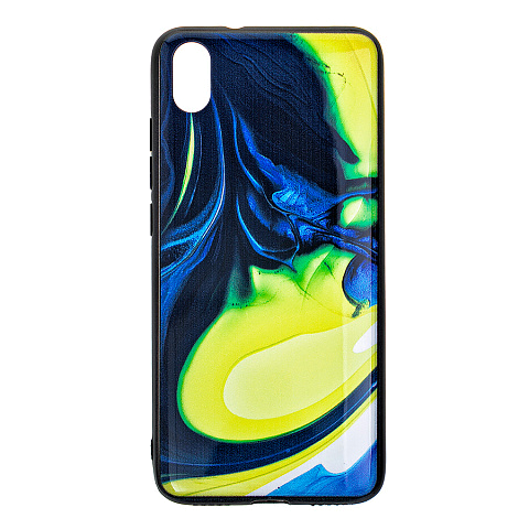 Чехол - накладка для Samsung A01 A015 (2020) - пластиковый лаковый - Узор 1
