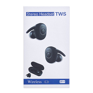 Гарнитура беспроводная Bluetooth  DT-1 TWS (для iOS/Android) с боксом