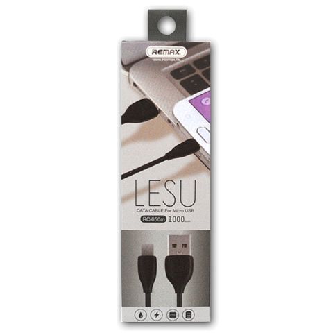 Кабель USB Remax RC-050m (1A - 1 м.) резиновый круглый *
