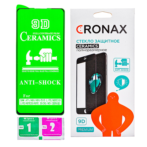 Защитное стекло CRONAX CERAMICS 9D гибкое с керамическим покрытием для Samsung A01 CoreA013/M01 Core