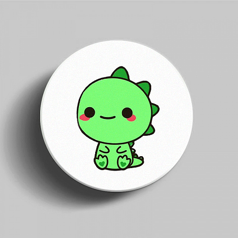 PopSocket для телефона пластиковый круглый глянцевый Дракончик