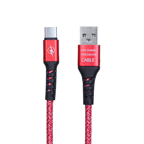 Кабель USB IRON Selection ST-06t (1А - 1 м.) текстильный меланж