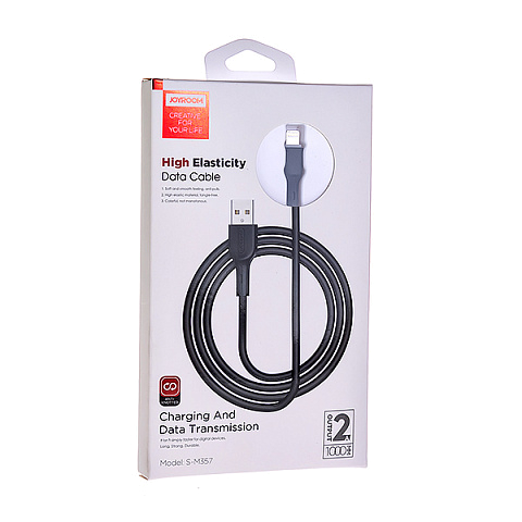 Кабель USB JoyRoom S-M357m (2А - 1 м.) резиновый круглый
