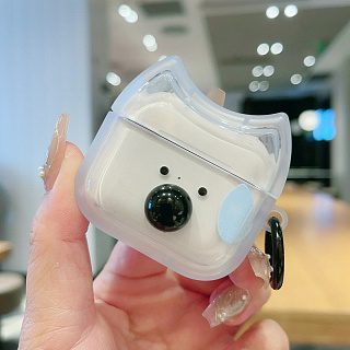 Бокс для наушников AirPods 4  силиконовый Пёсик А-23