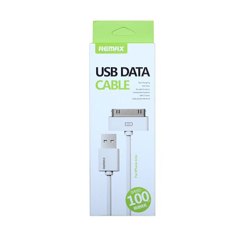 Кабель USB Remax S100p (1A - 1 м.) резиновый круглый