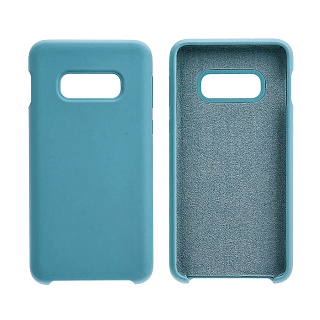 Чехол - накладка  для Samsung S10+ G975 - силиконовый с покрытием Soft touch однотонный Silicone Cover с лого