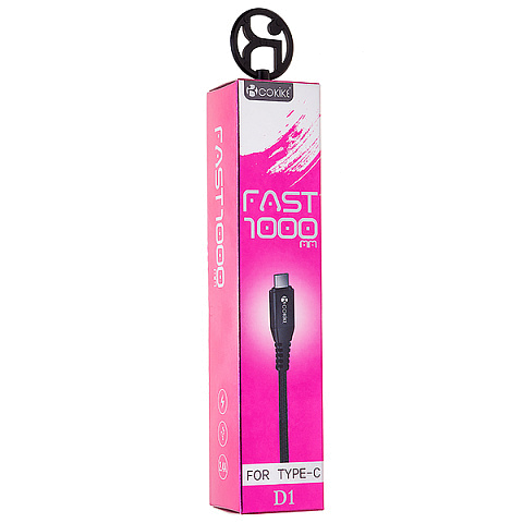 Кабель USB Cokike D1t (2.4А - 1 м.) текстильный