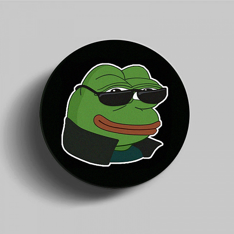 PopSocket для телефона пластиковый круглый матовый Лягушонок Пепе