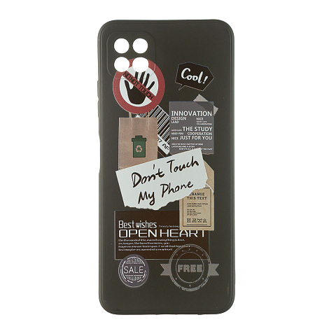 Чехол - накладка для Samsung A22s A226BL 5G - TPU с защитой для камеры - Dont touch my Phone