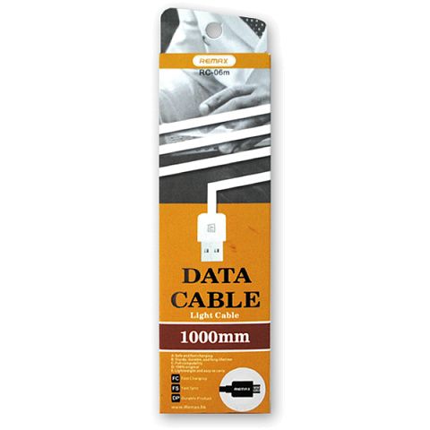 Кабель USB Remax RC-06m (1A - 1 м.) резиновый круглый *
