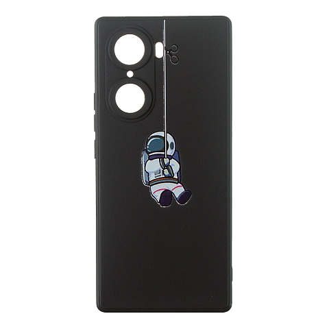 Чехол - накладка для Honor 60 - TPU с защитой для камеры - Космонавт