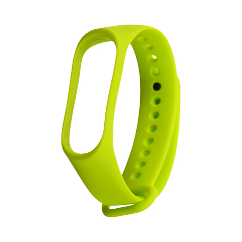 Ремешок - для фитнес браслета силиконовый однотонный Mi Band 5/6